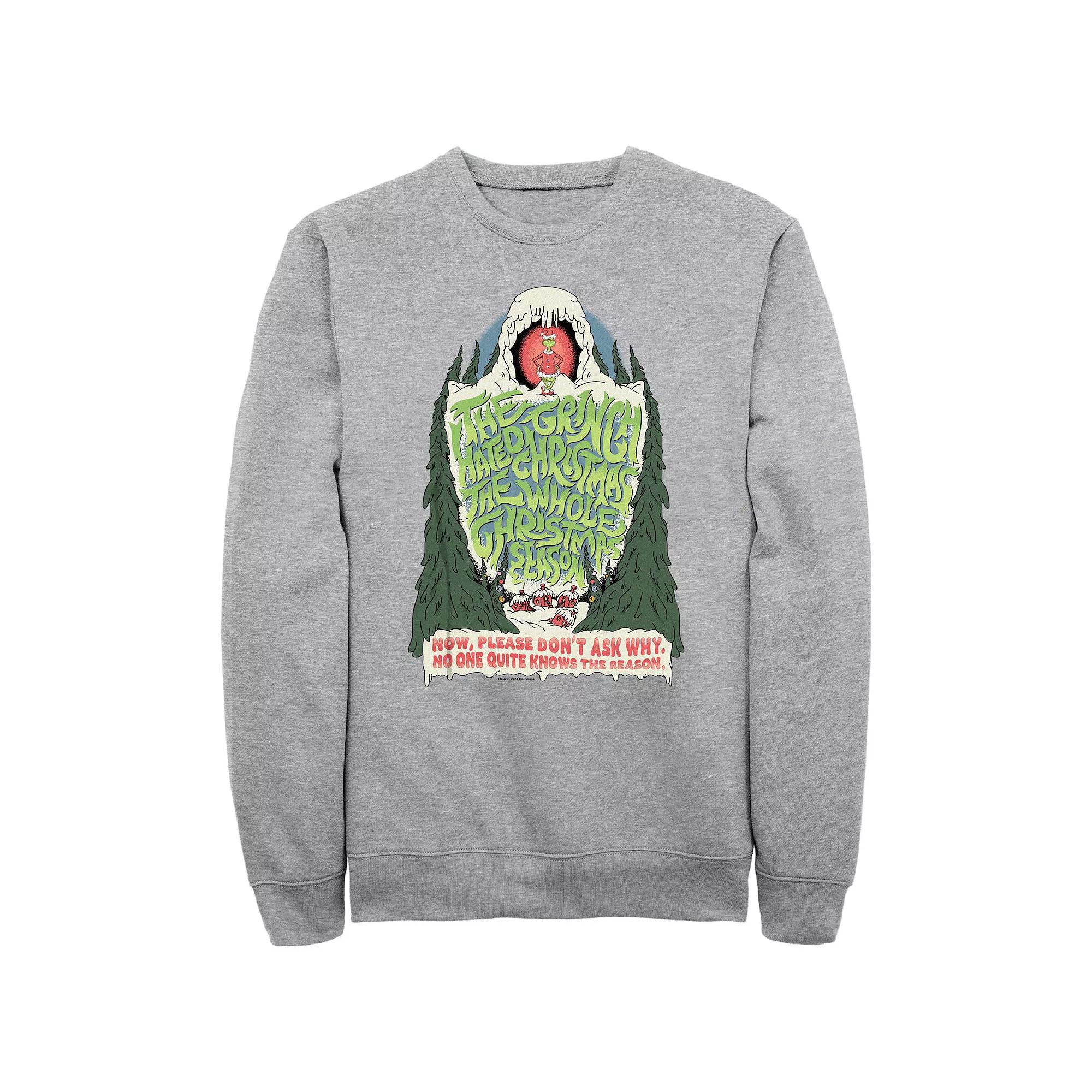 Big & Tall Dr. Seuss Grinch Hated Christmas Graphic Fleece, Men's,  Product Image