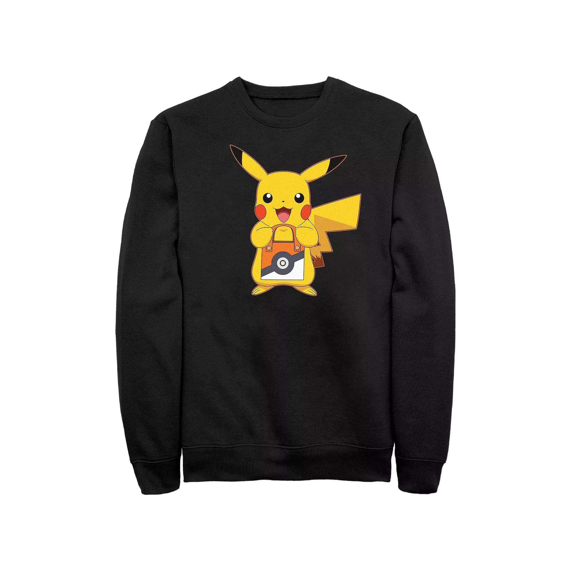 Men's Pokemon Pikachu Trick Or Treat Bag Graphic Fleece,  Product Image
