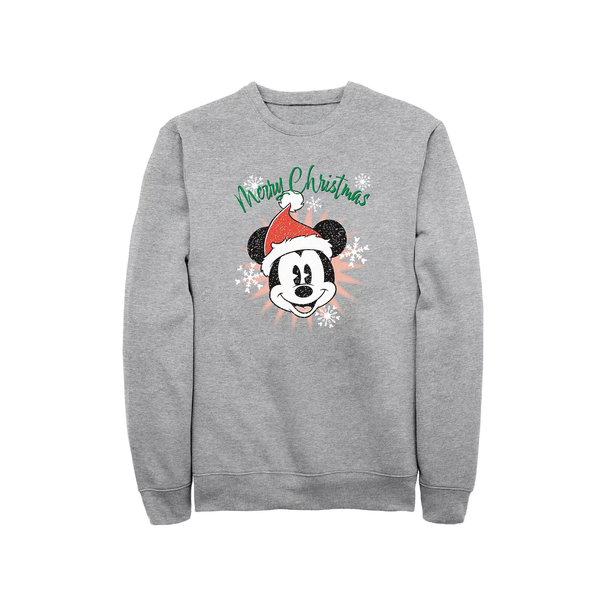Disney's Mickey Mouse Men's Merry Christmas Fleece,  Product Image
