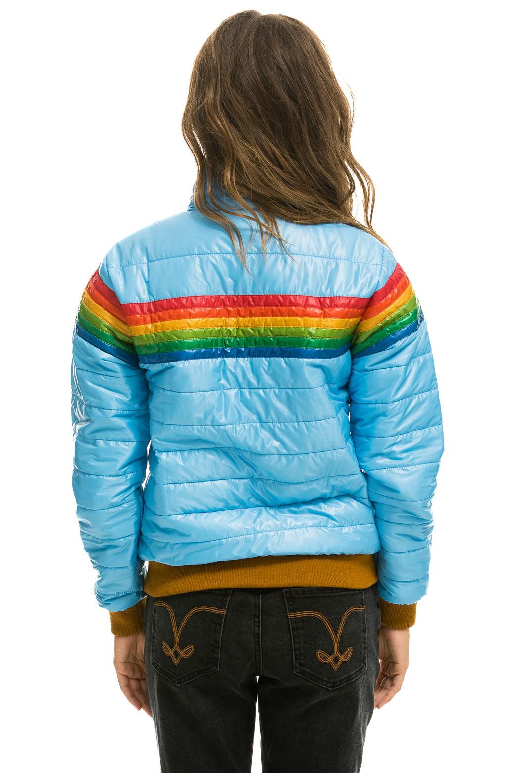 6 STRIPE JACKET -  GLOSSY SKY Female Product Image