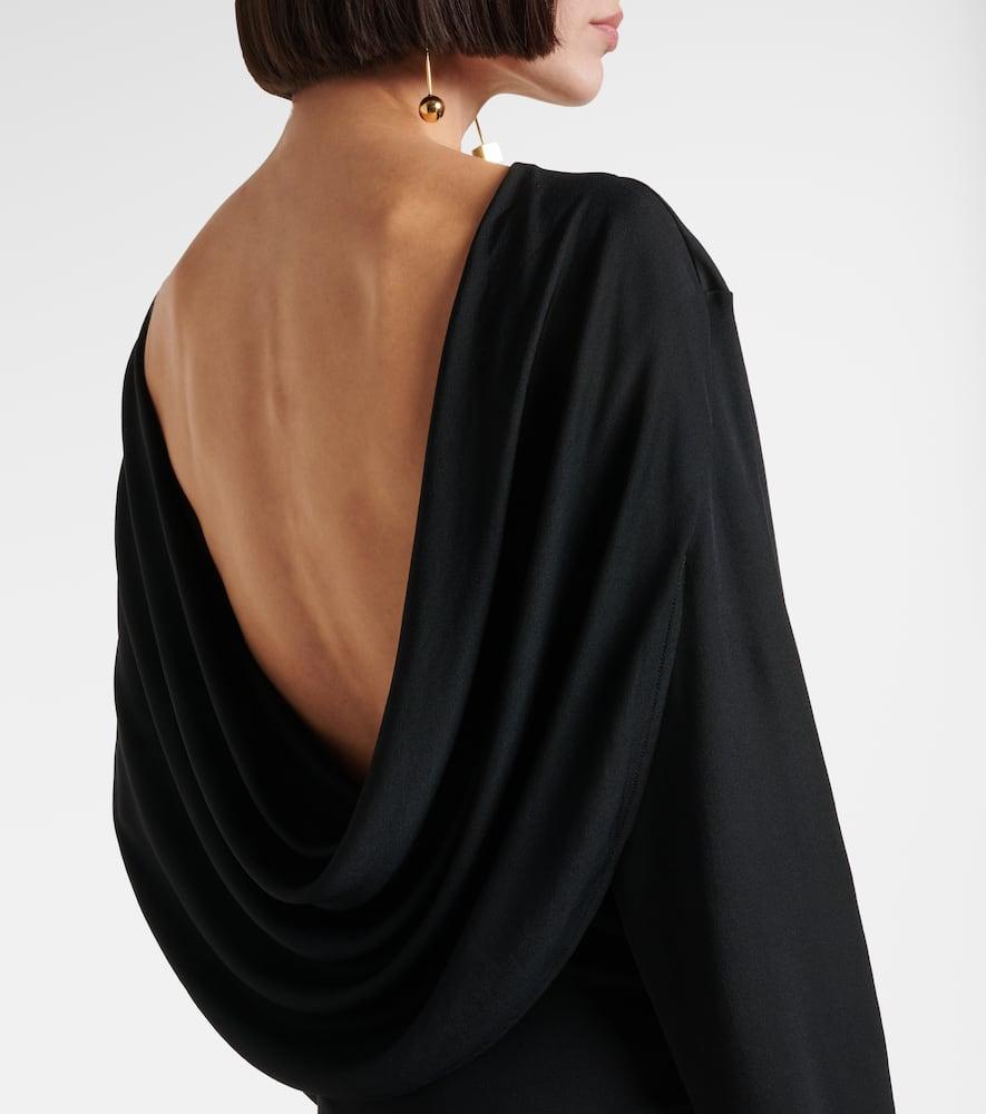 JACQUEMUS La Robe Bahia Viscose Jersey Mini Dress In Black Product Image
