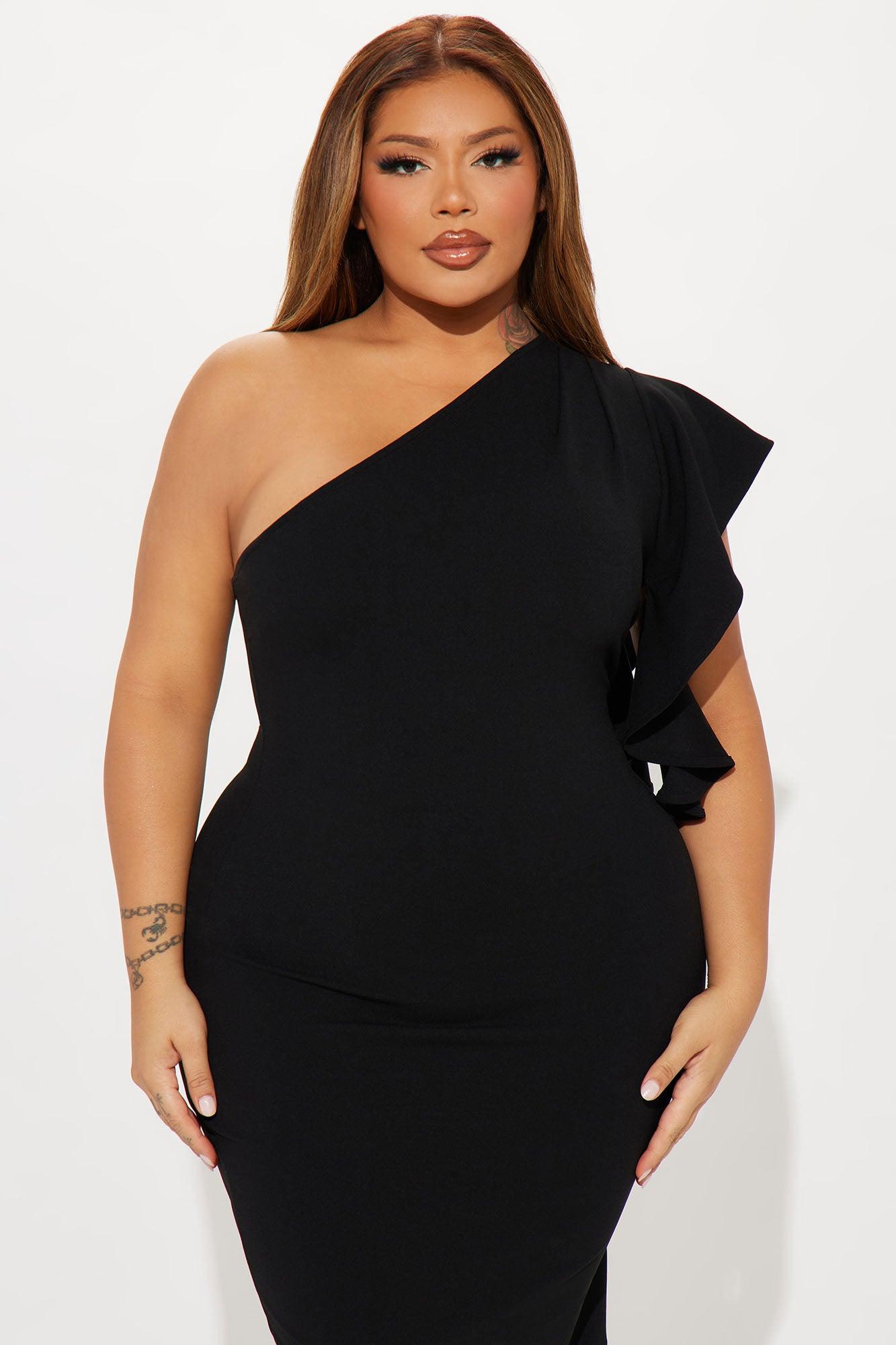 See You At The Yacht Club Body Sculpting Midi Dress - Black Product Image