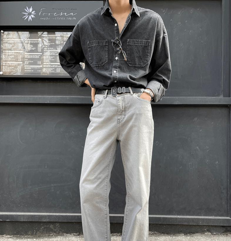 RT No. 4344 DENIM COLLAR SHIRT Product Image