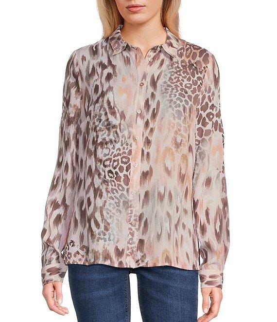 Guess Clouis Long Sleeve Jaguar Printed Shirt Product Image