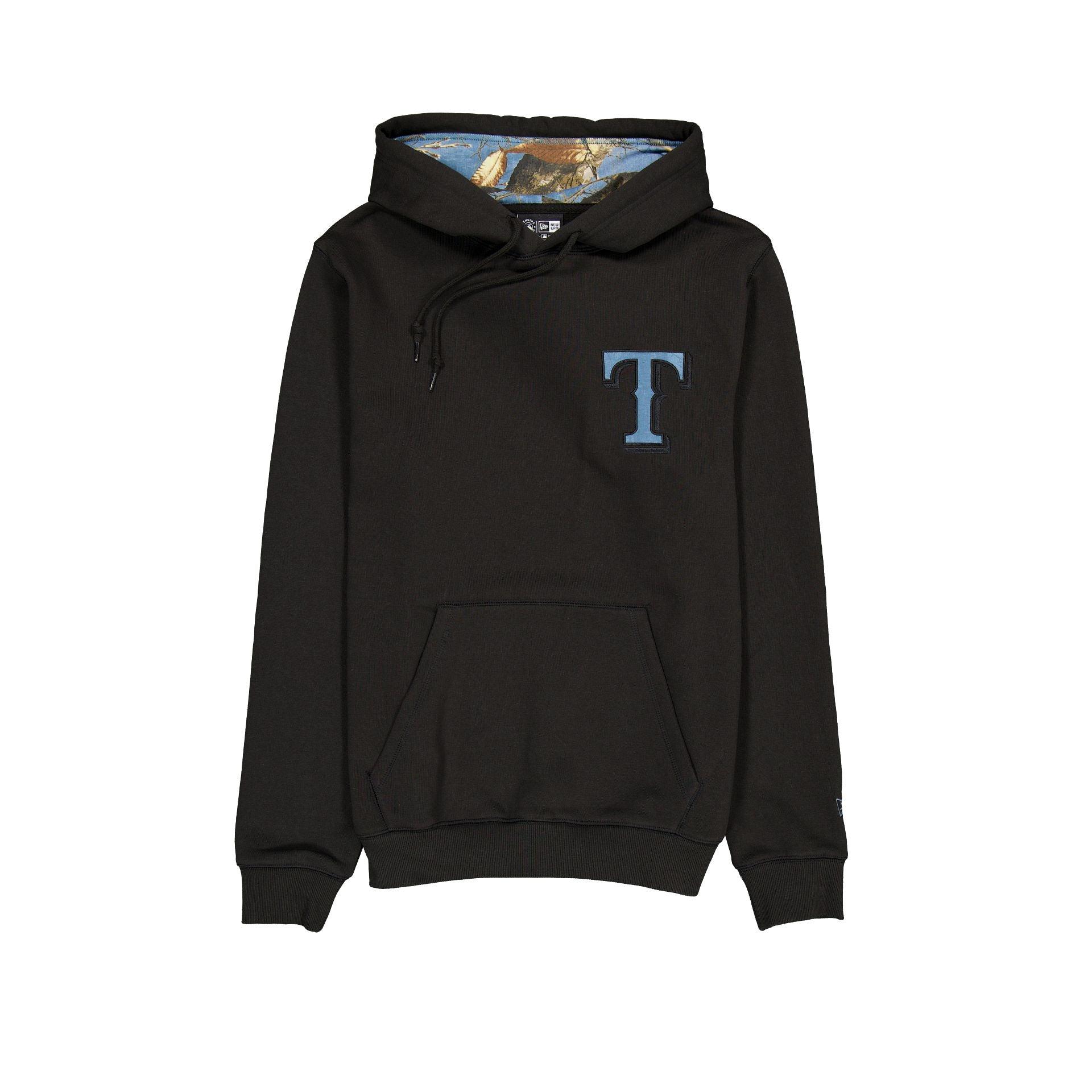 Texas Rangers Black Realtree Hoodie Male Product Image