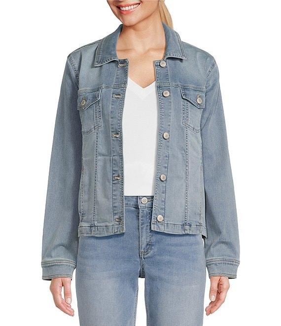 Tommy Bahama Leila Point Collar Long Sleeve Denim Jacket Product Image
