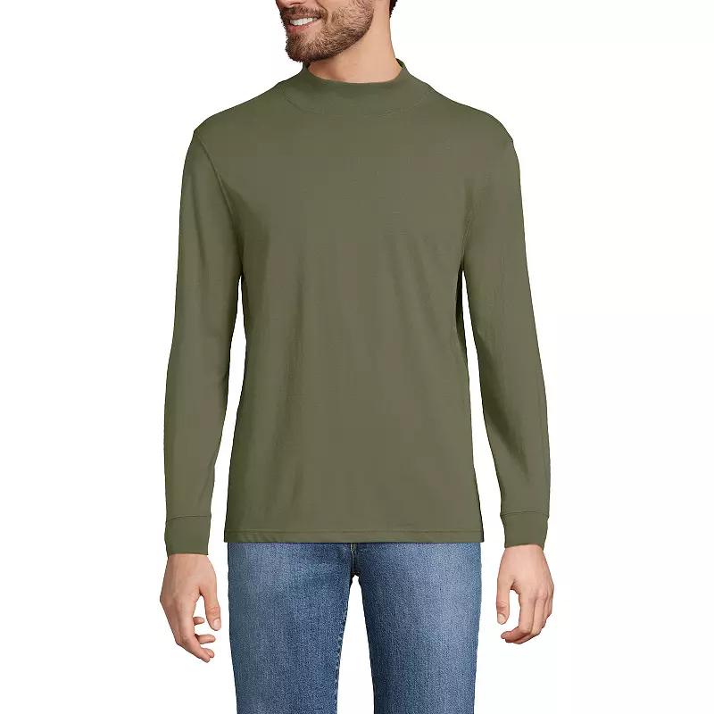 Men's Lands' End Super-T Mock Turtleneck,  Product Image