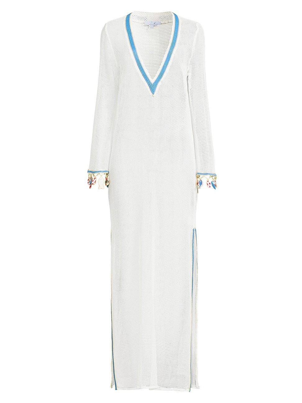 Womens Anouk Mesh Long-Sleeve Caftan Product Image