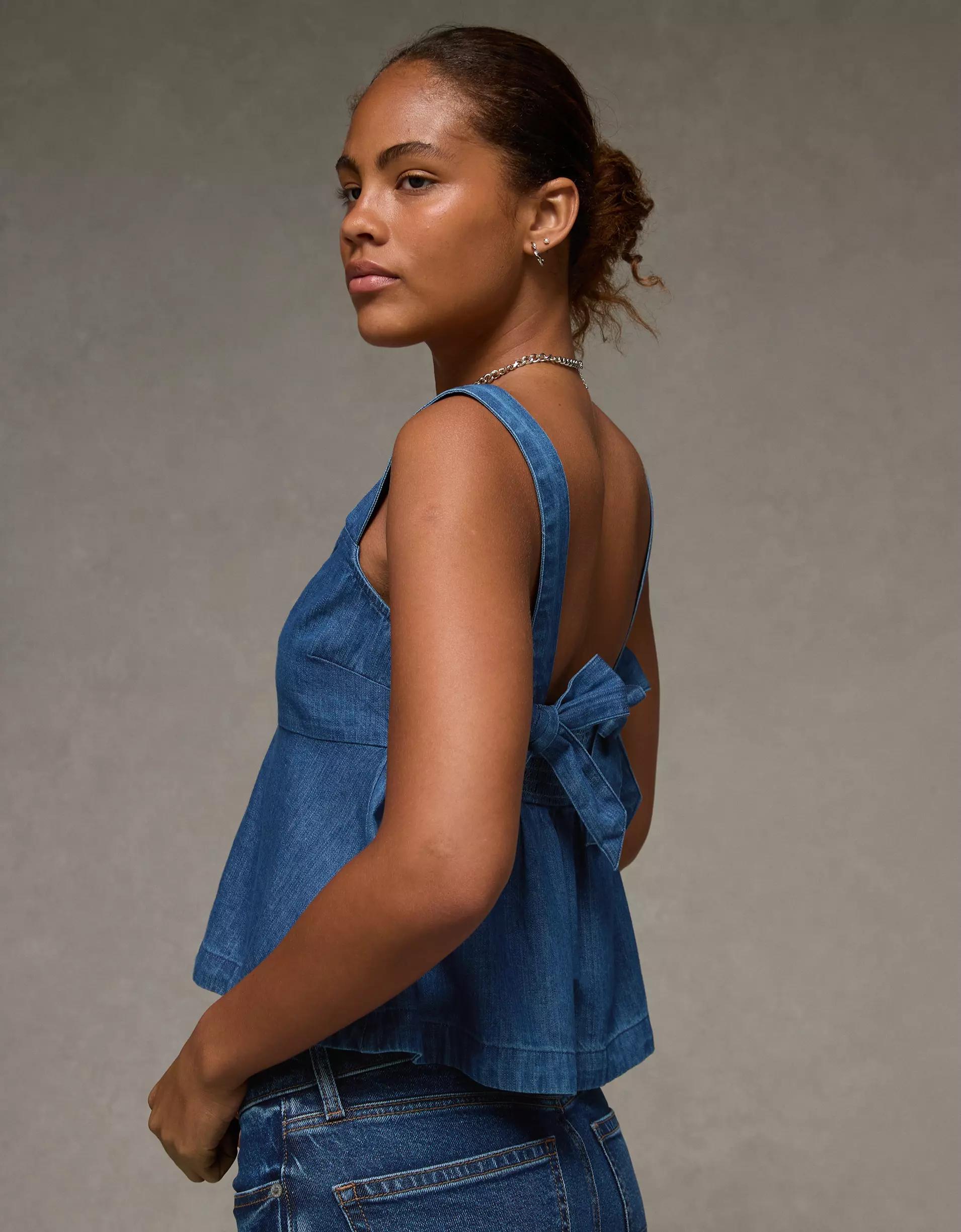 AE Bow-Detail Tank Top Product Image