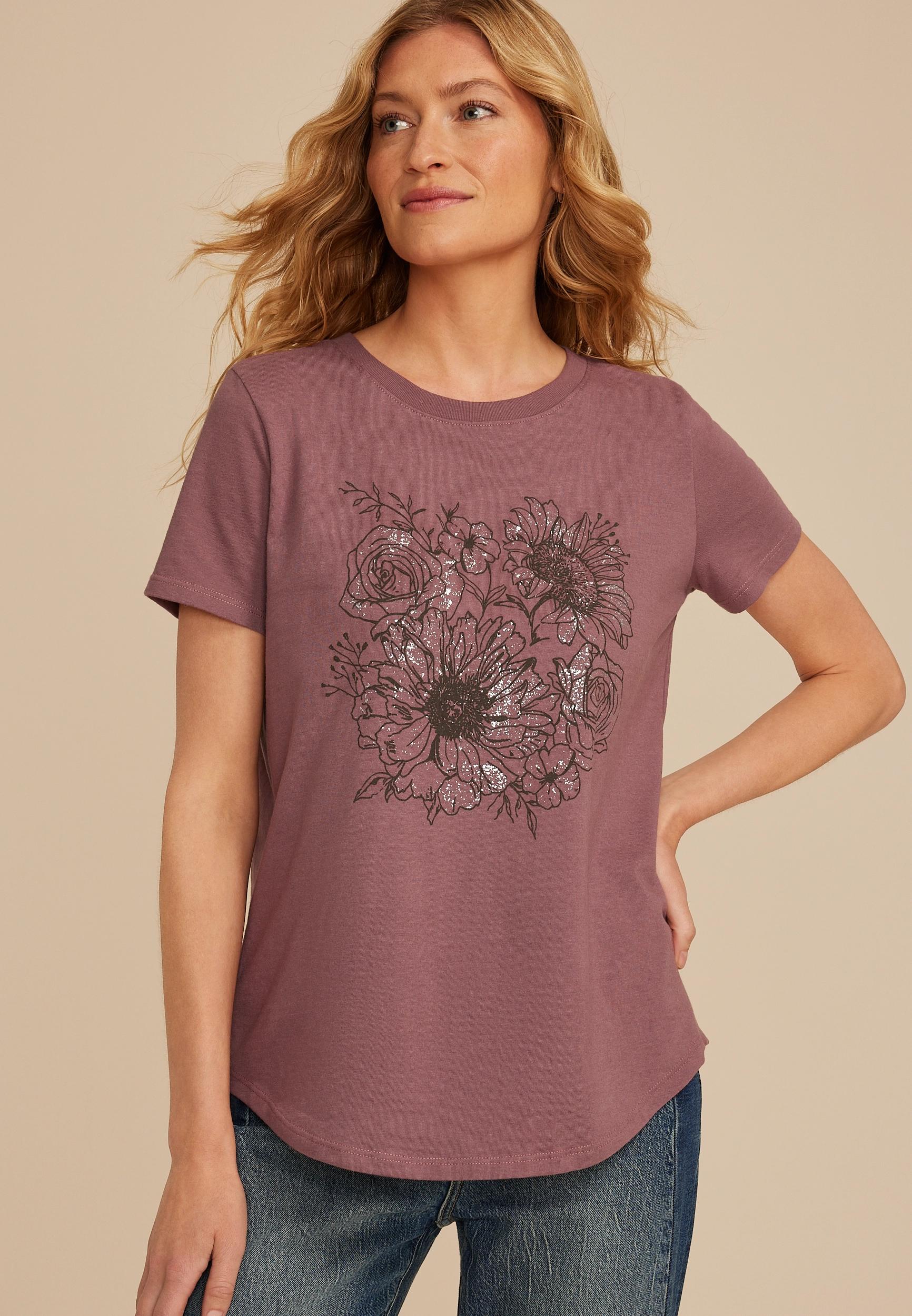 Floral Classic Fit Graphic Tee Product Image