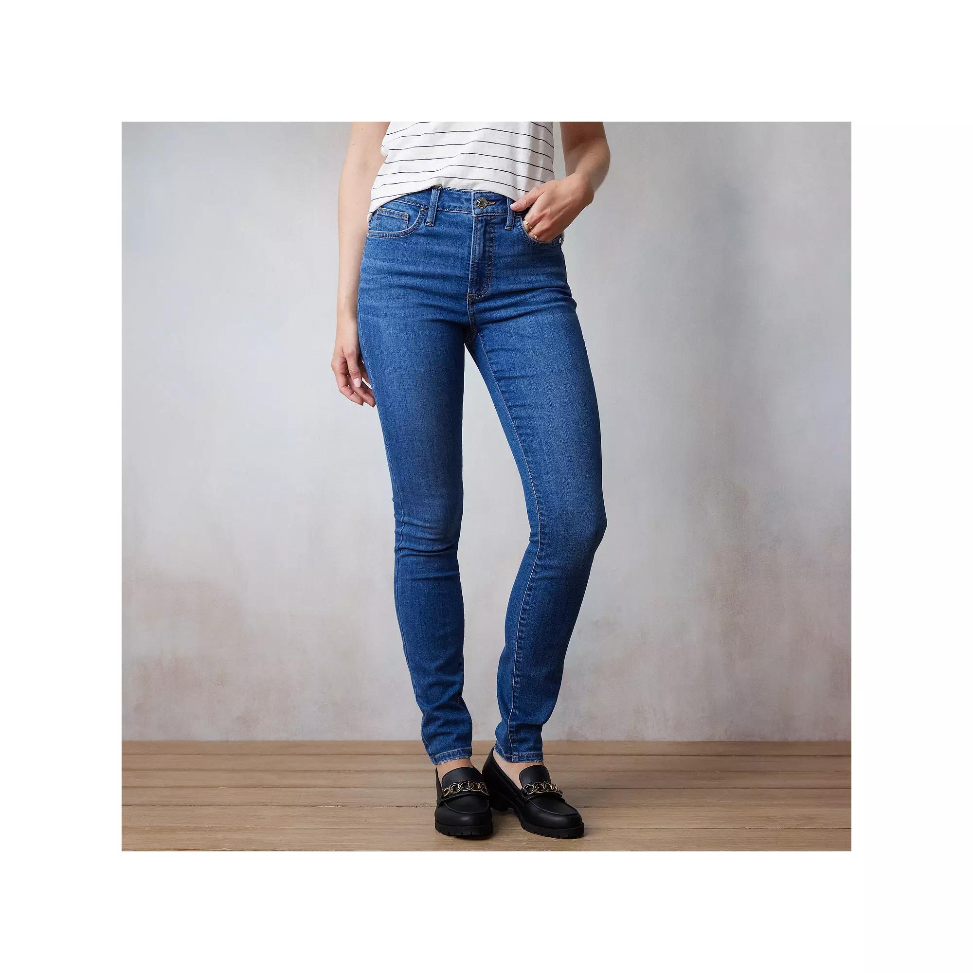 Women's LC Lauren Conrad Curvy High Rise 5-Pocket Skinny Jeans,  Product Image