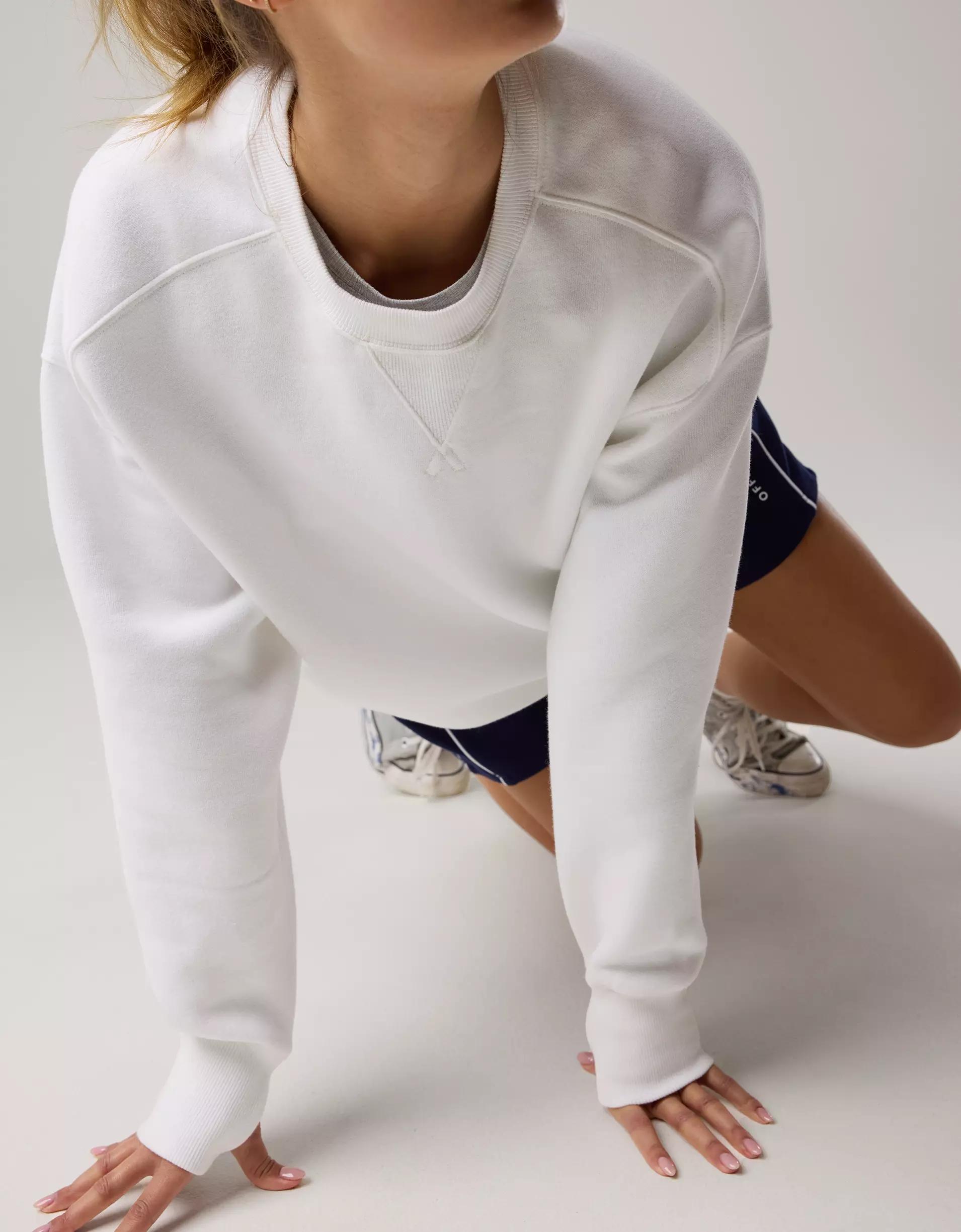 OFFLINE By Aerie Cloud Fleece Oversized Crewneck Product Image