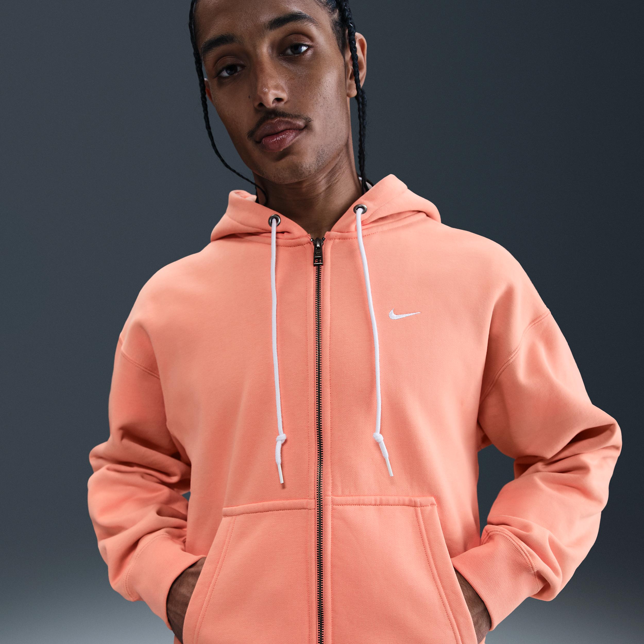 Nike Mens Solo Swoosh Full-Zip Hoodie | DR0403-844 Product Image