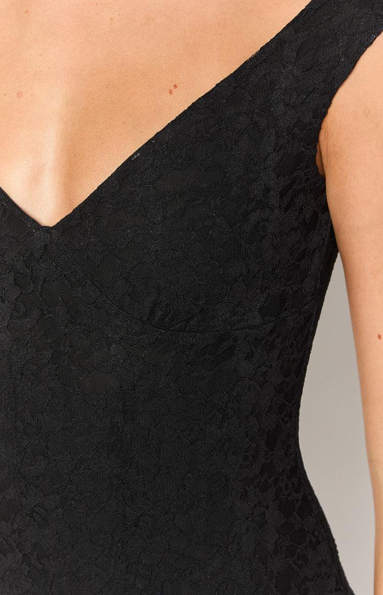 Nyla Black Mini Dress Product Image