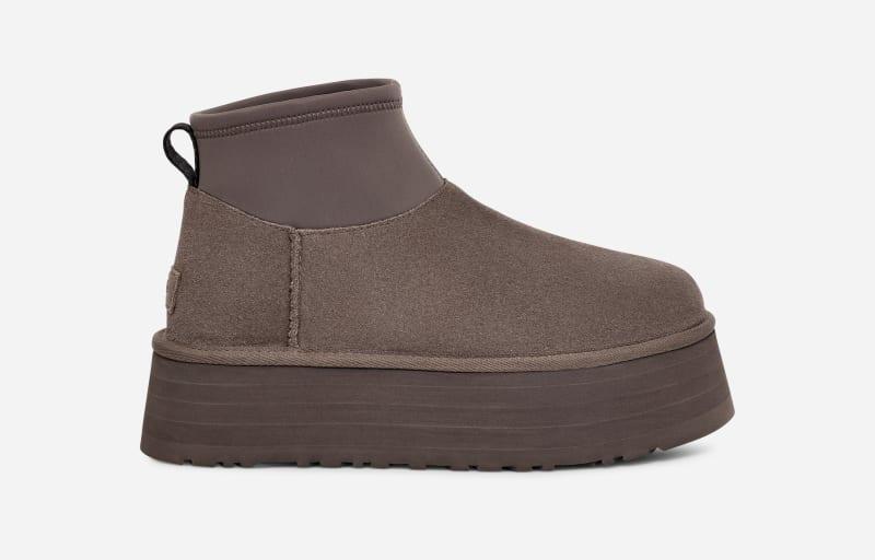 UGG Womens Classic Mini Dipper Suede/Neoprene/Recycled Materials/Polyester Classic Boots Product Image