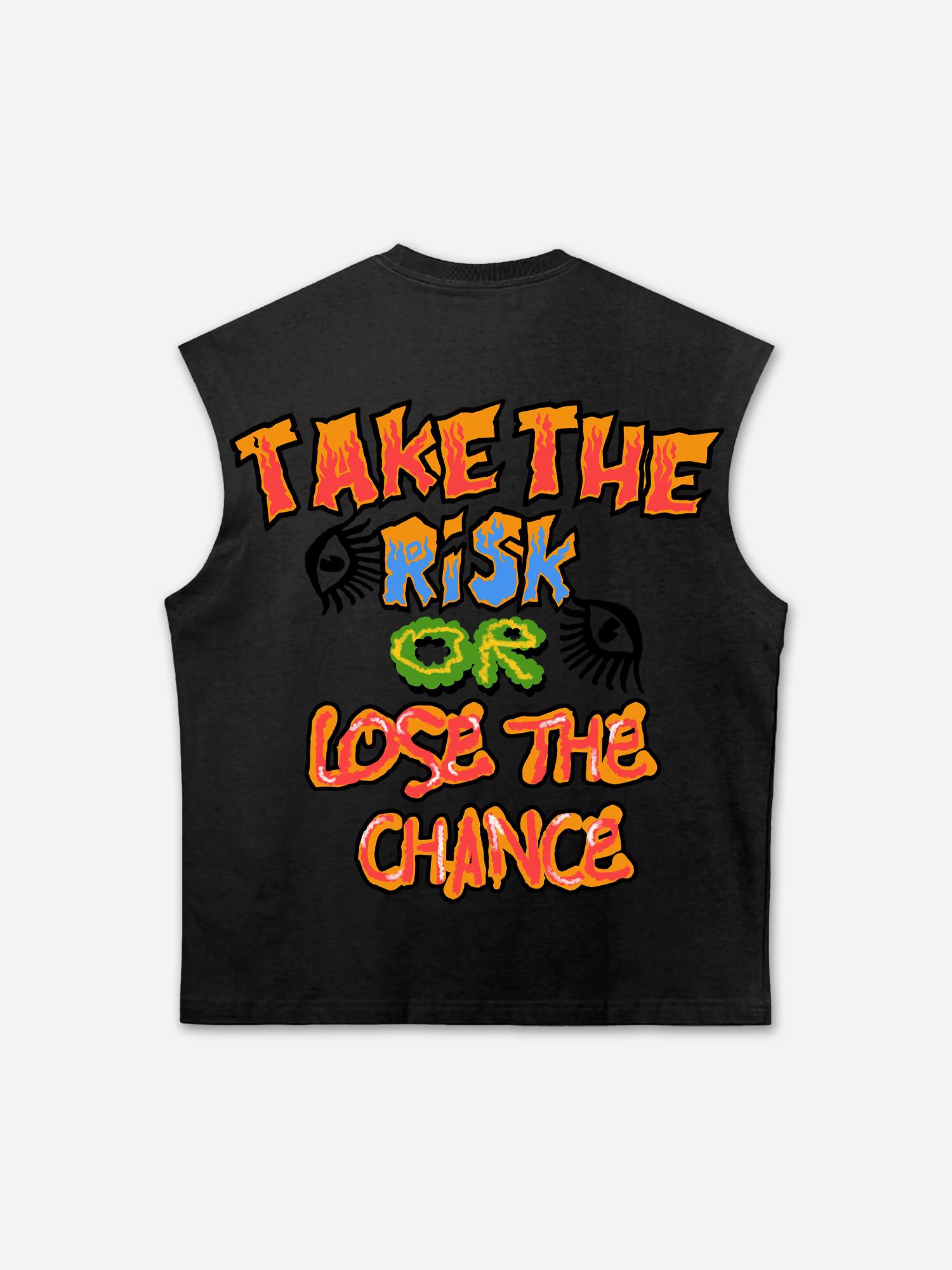Take the Risk or Lose the Chance Graphic Tank Top Product Image