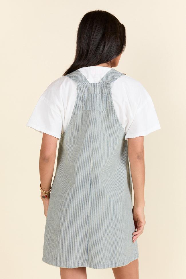 Shelley Striped Overall Dress Product Image