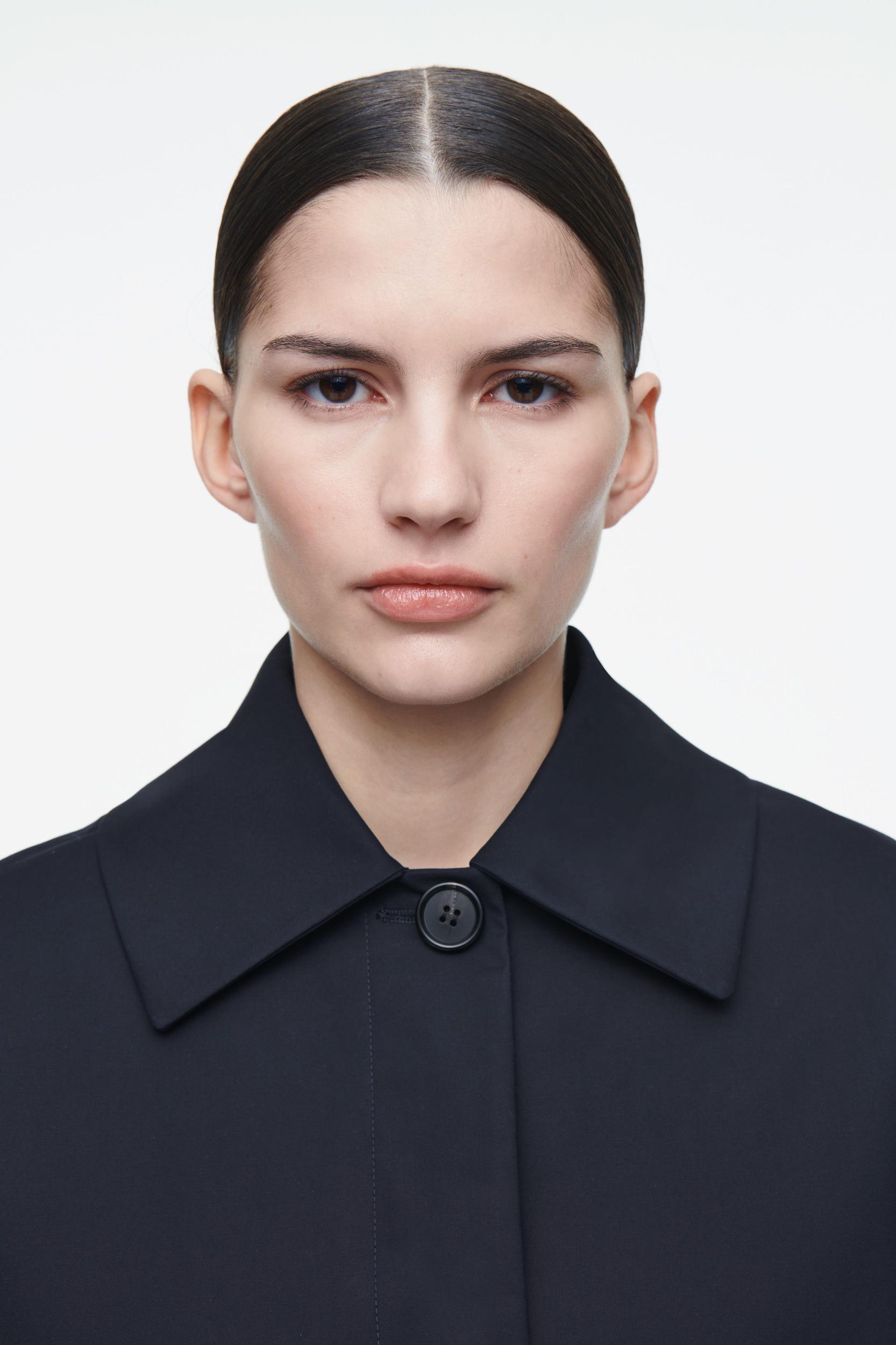 COLLARED COTTON CAR JACKET Product Image