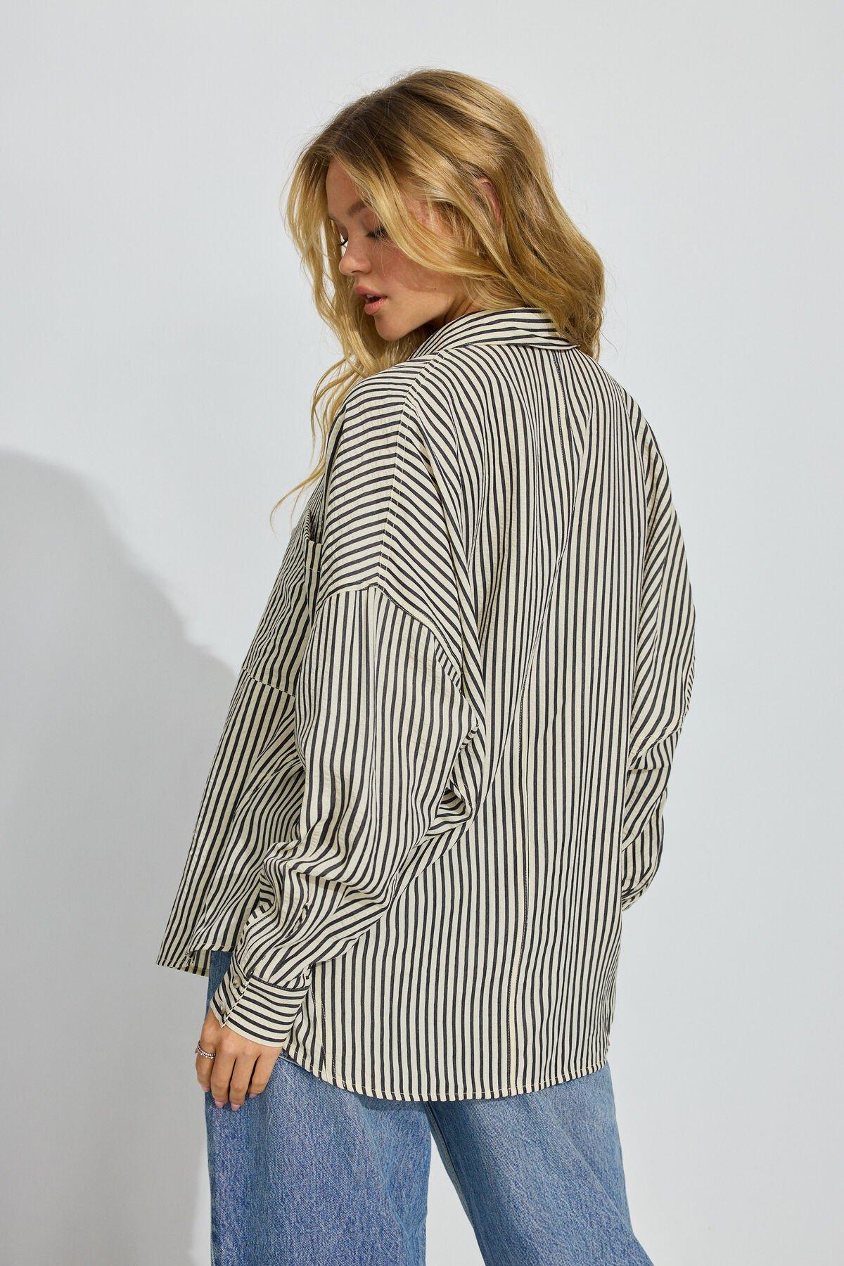 Oversized Button-Up Shirt Product Image