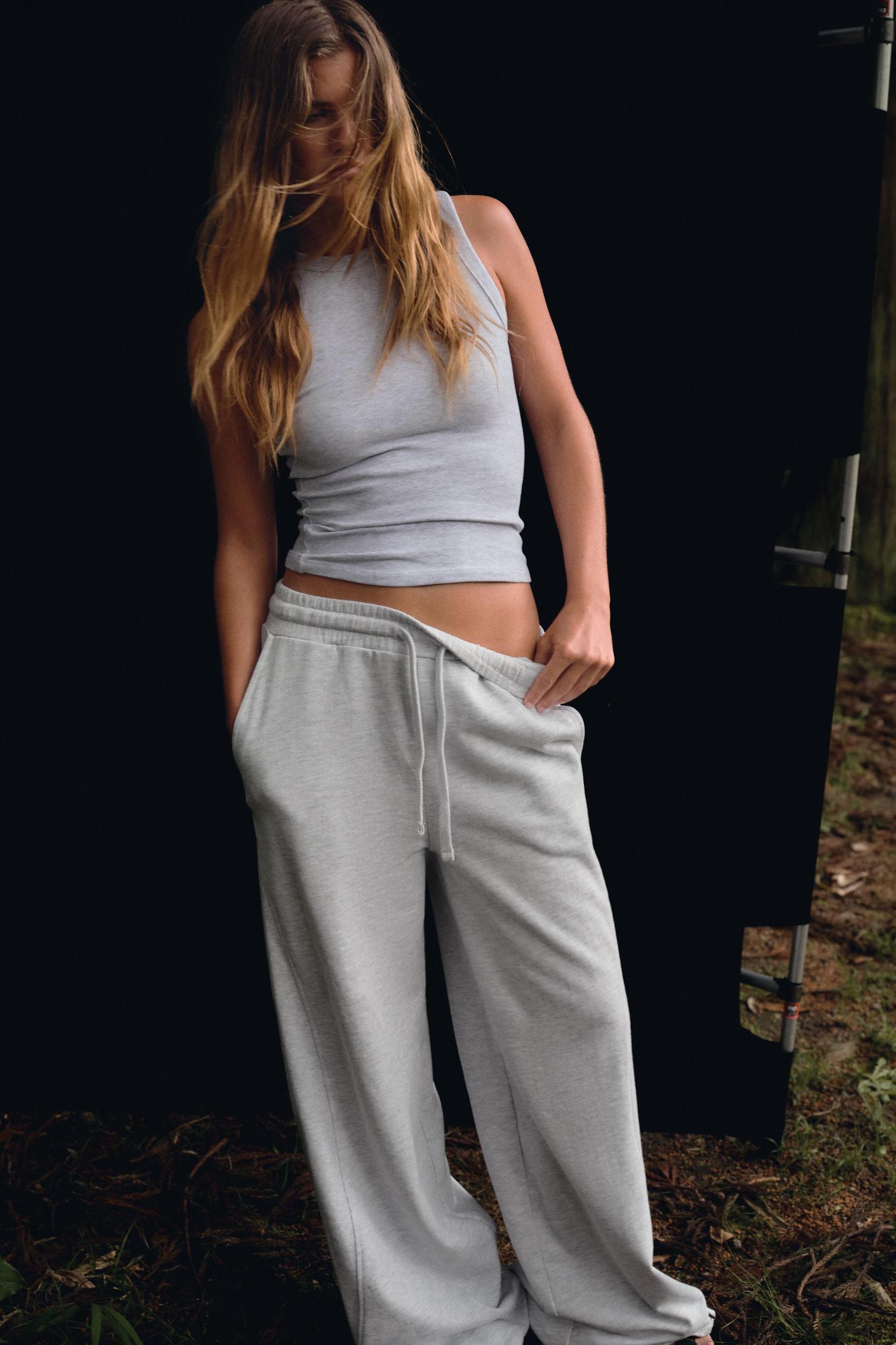 WASHED EFFECT PANTS Product Image