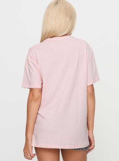 Asta Oversized Tee Pink Product Image