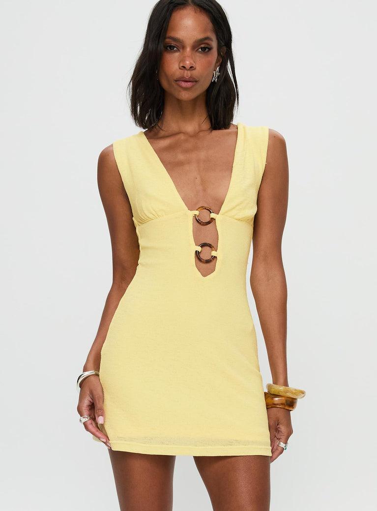 Steward Mini Dress Lemon Product Image