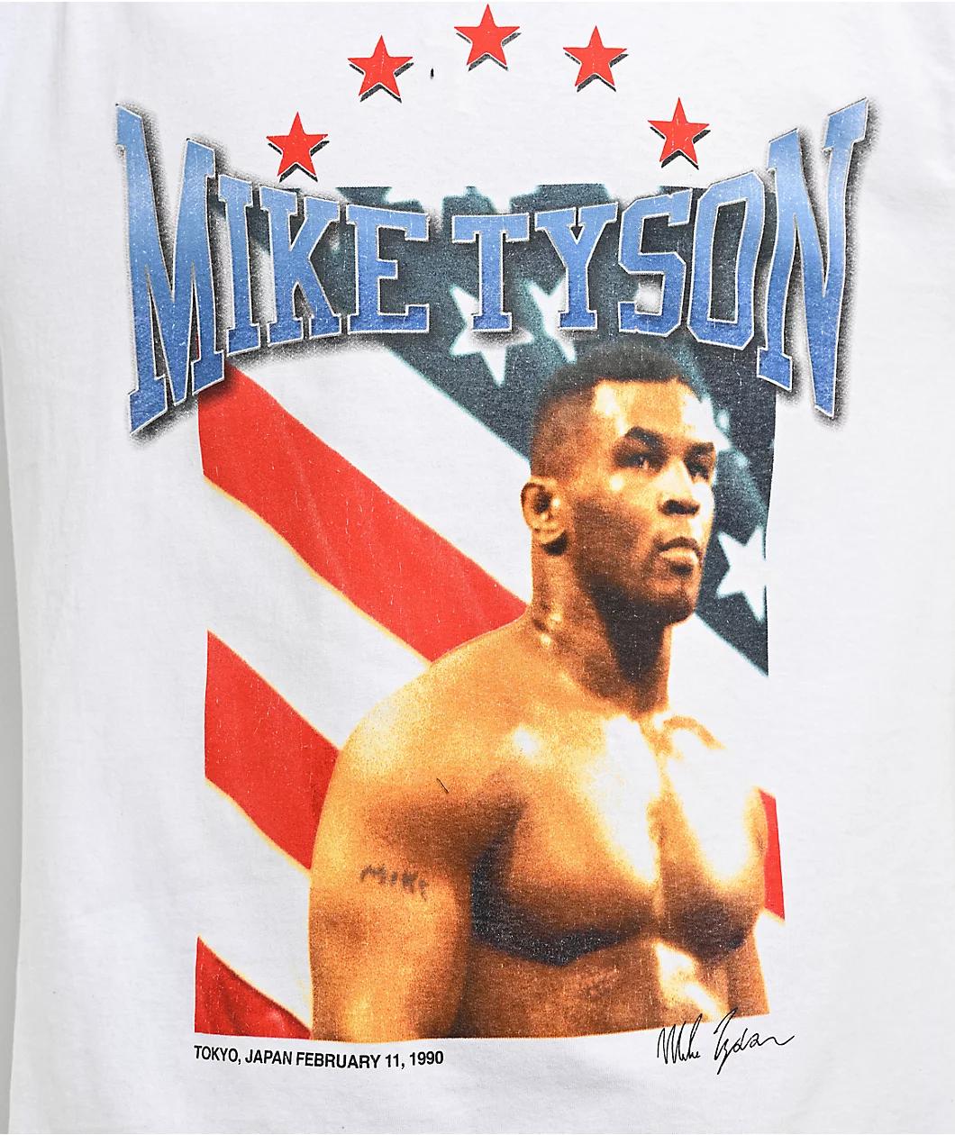Mike Tyson All American Hero White T-Shirt Product Image