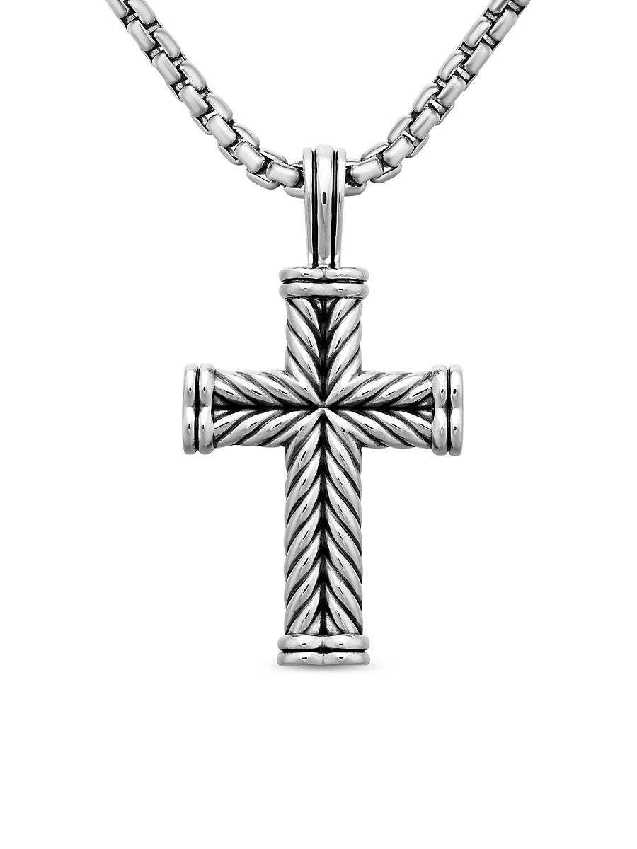 Mens Chevron Cross Pendant Product Image