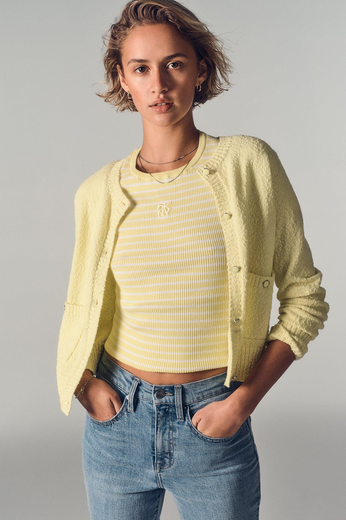 CREW NECK STRIPED TEE Product Image