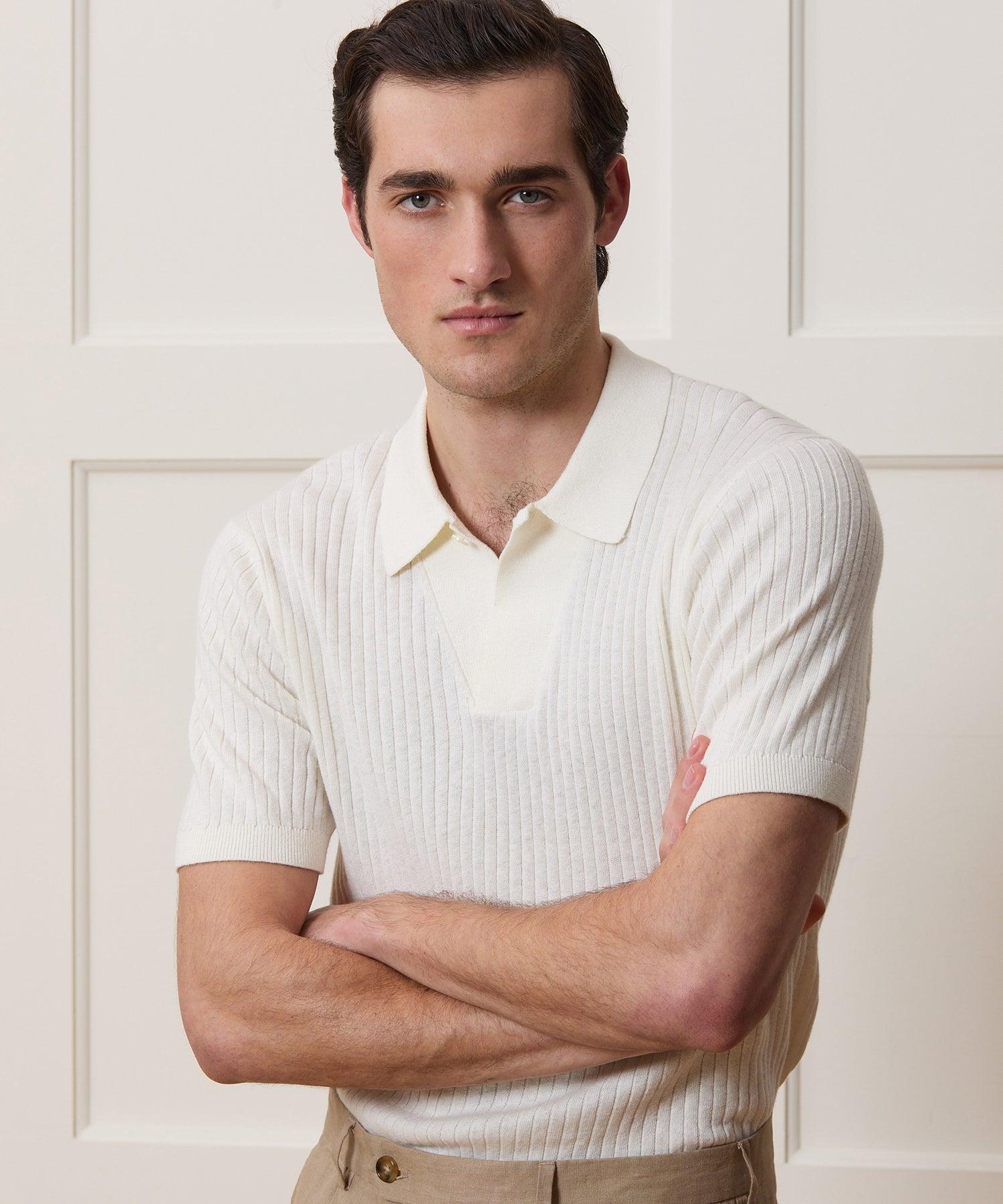 Cotton-Cashmere Sweater Polo Product Image