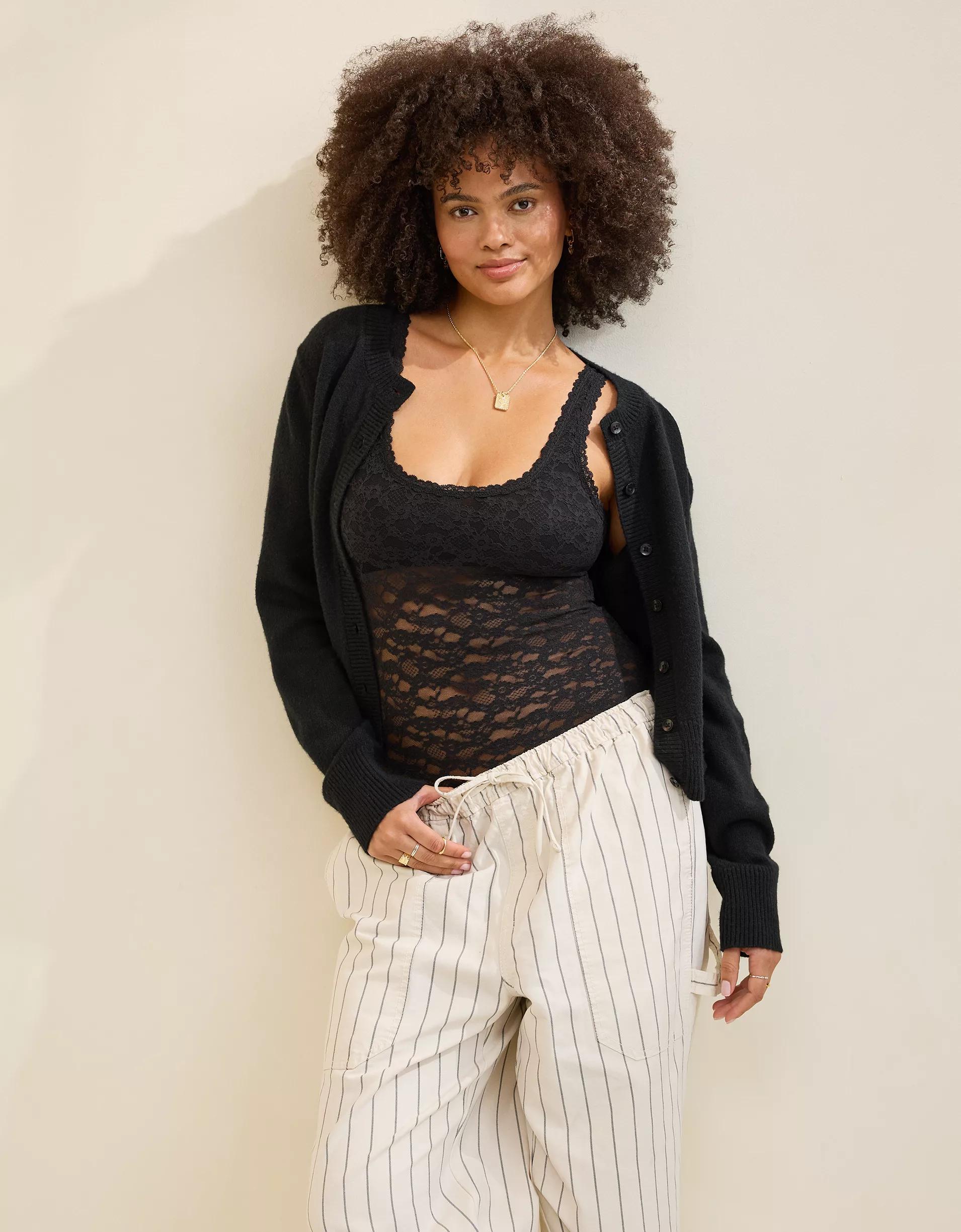 Show Off Vintage Lace Scoop Bodysuit Product Image