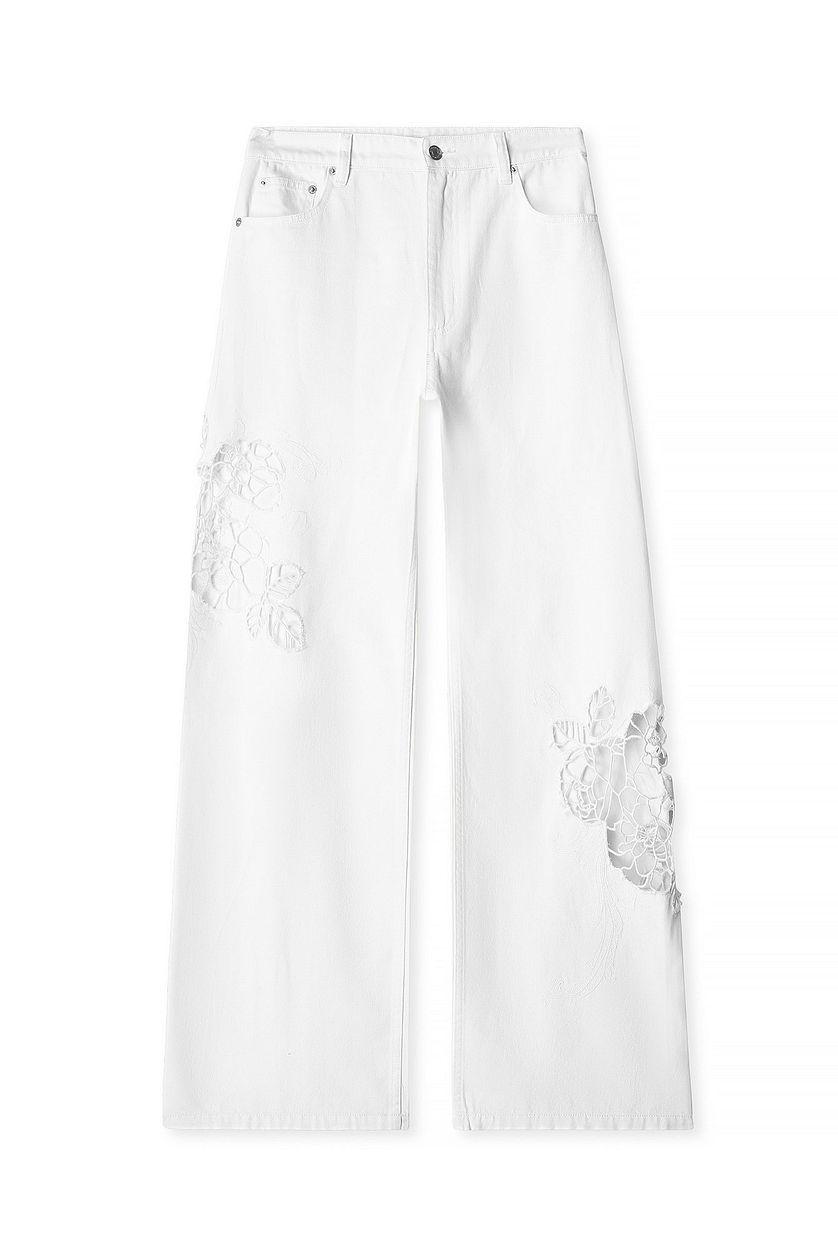 Lace Detail Jeans Product Image