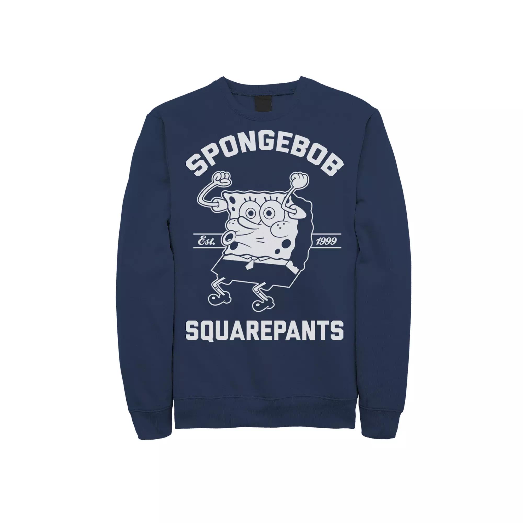 Mens Nickelodeon SpongeBob SquarePants Excited Established 99 Sweatshirt Product Image