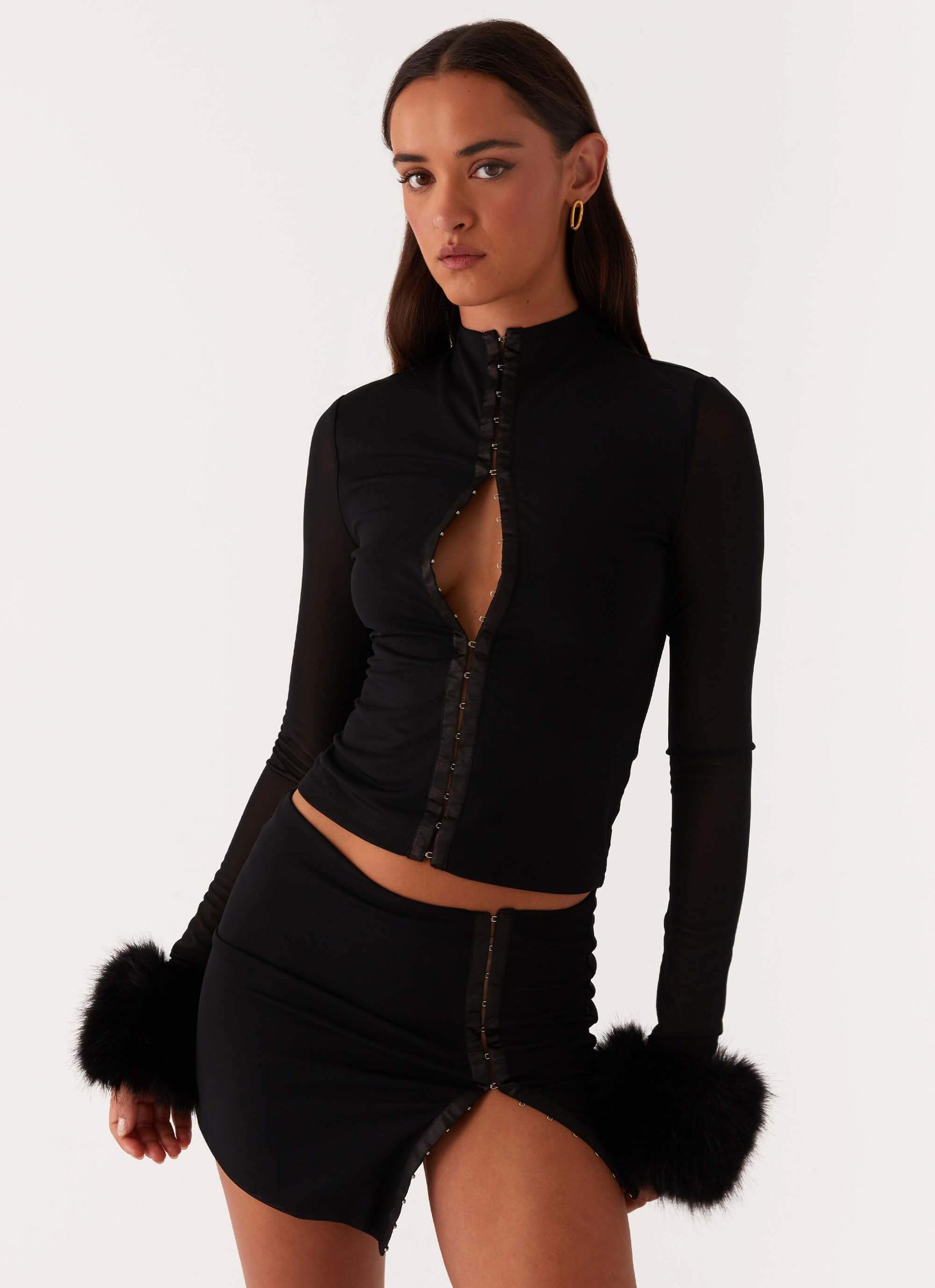 Tayanna Mini Skirt - Black Product Image