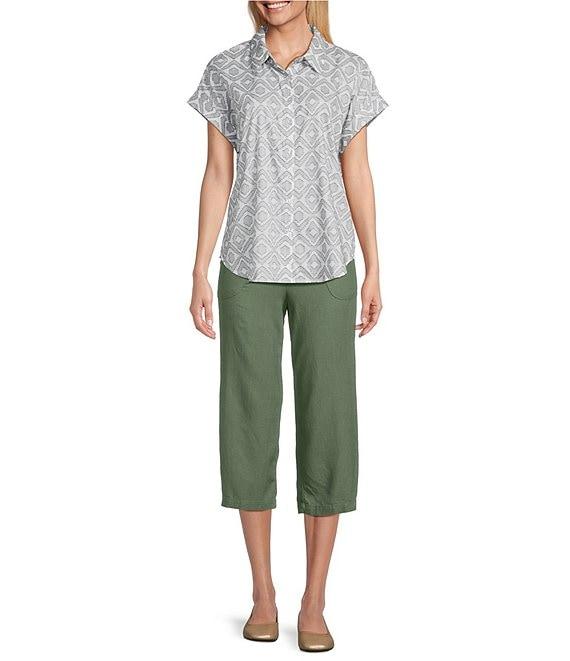 Allison Daley Linen Blend Pull-On Capri Pants Product Image