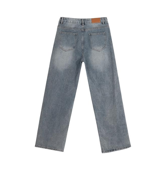 RT No. 11162 LIGHT BLUE STRAIGHT DENIM JEANS Product Image
