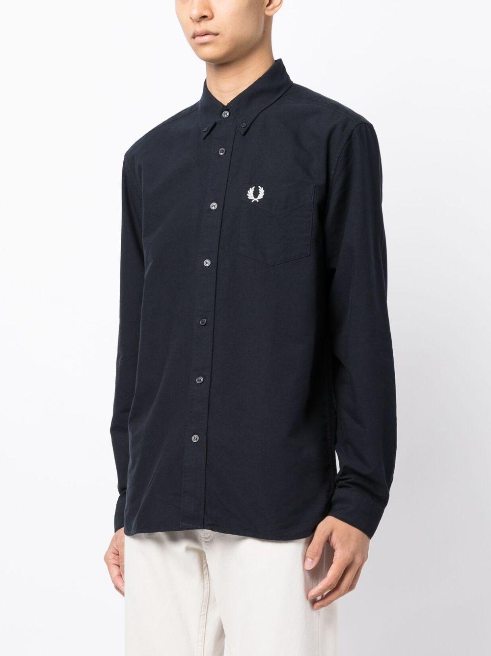 Oxford logo-embroidered cotton shirt  Product Image