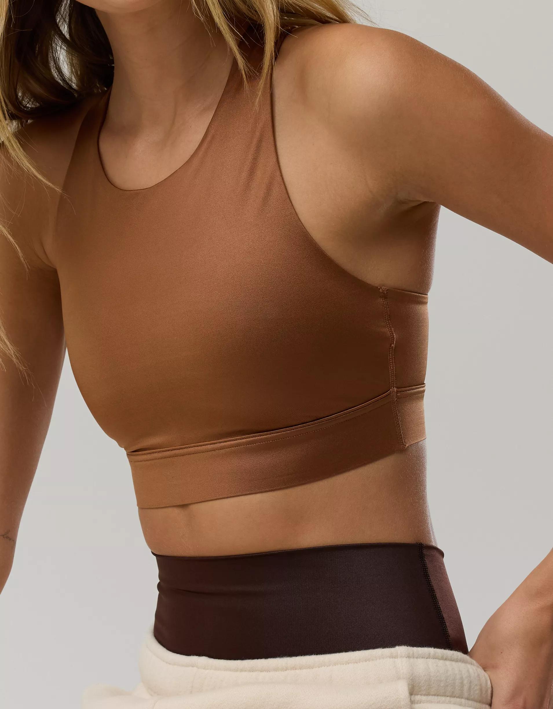 OFFLINE By Aerie Goals Gloss High Neck Sports Bra Product Image