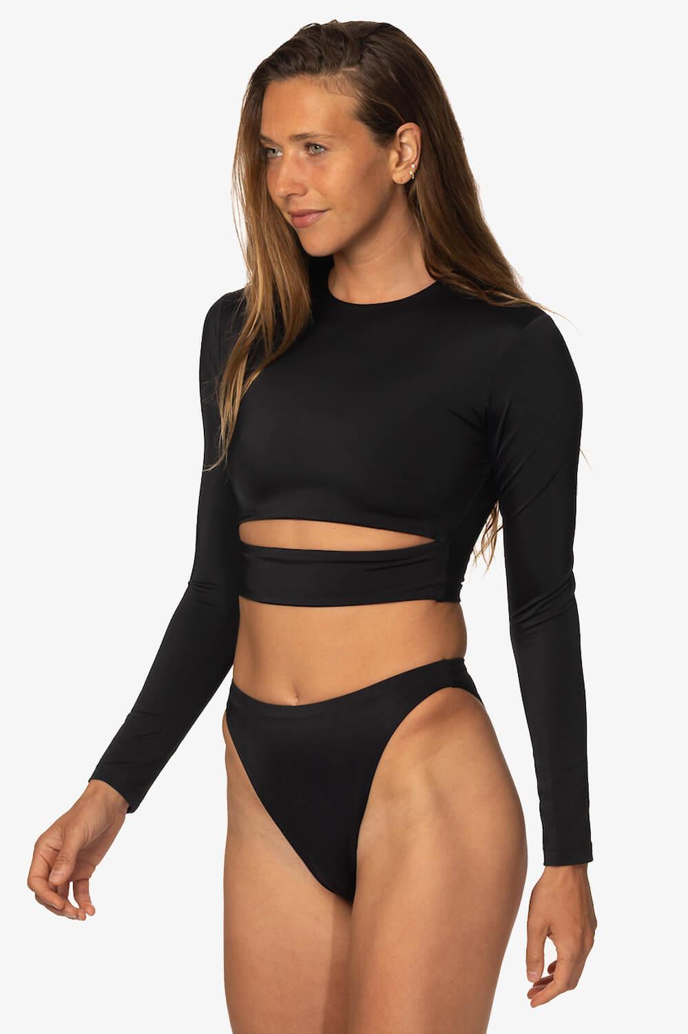 Taranaki Long Sleeved Crop Cut-Out Rashguard Female Product Image
