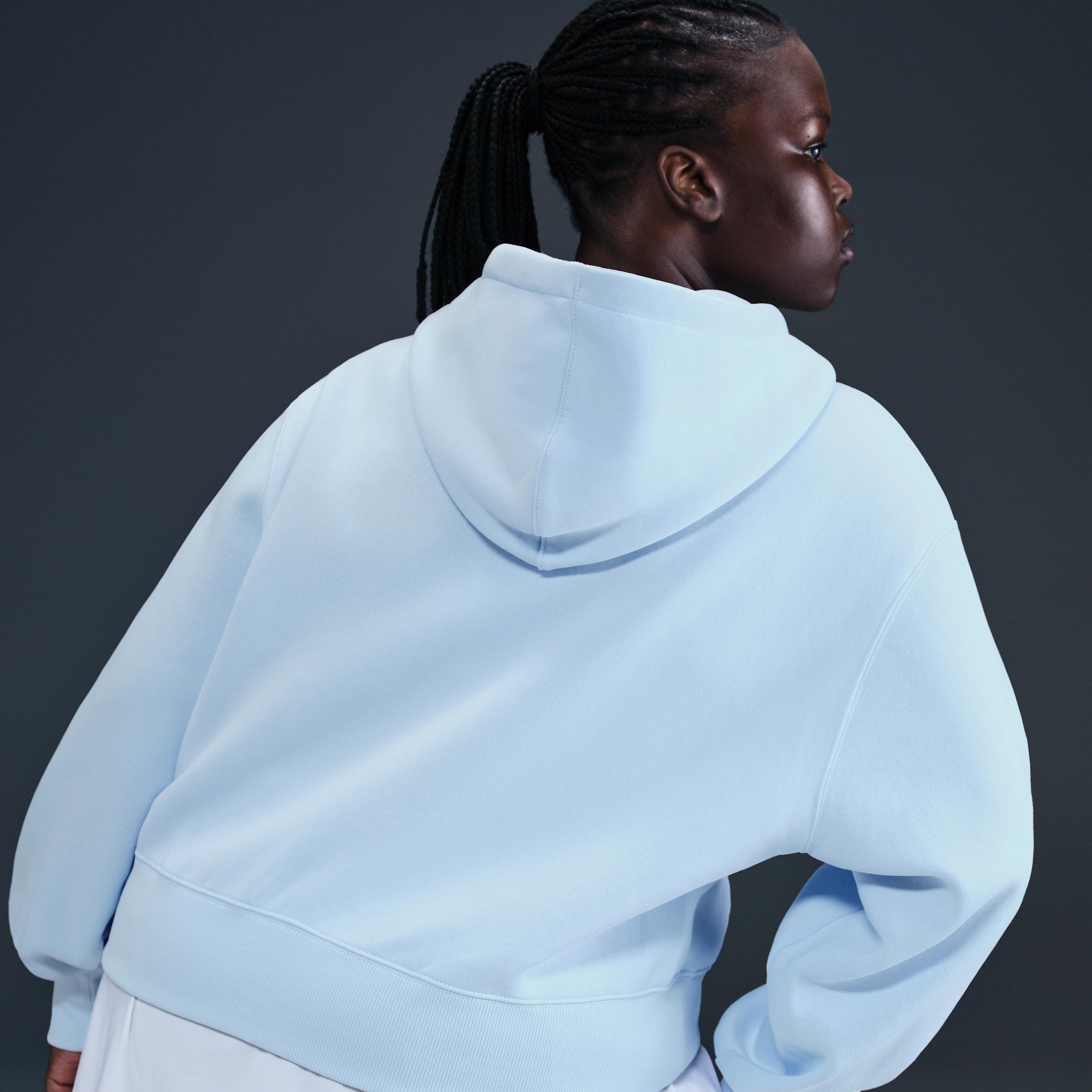 Women's Nike Sportswear Phoenix Fleece Loose Cropped Full-Zip Hoodie (Plus Size) Product Image