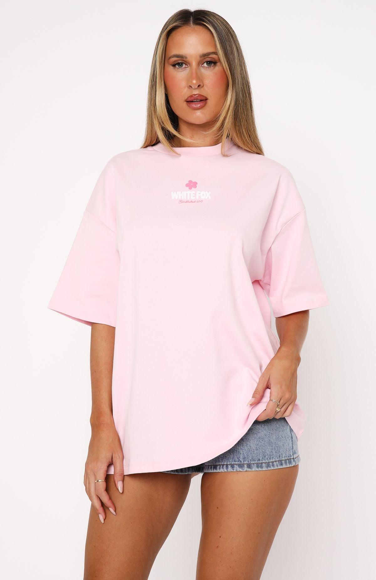 Tropic Time Oversized Tee Pink Product Image