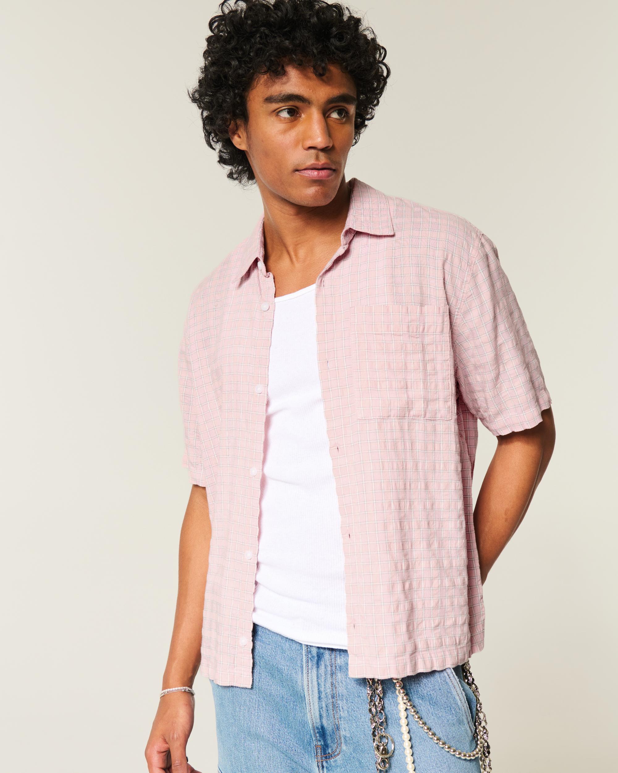 Boxy Short-Sleeve Pocket Shirt Product Image
