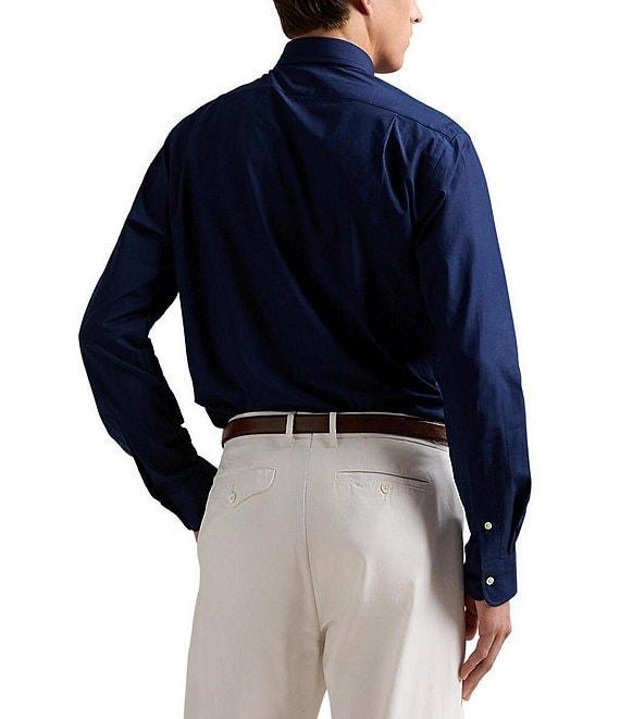 Polo Ralph Lauren Classic Fit Stretch Poplin Point Collar Long Sleeve Woven Shirt Product Image