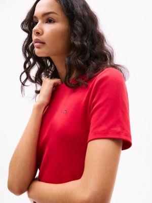 Slim Fit Solid Short-Sleeve Dress Product Image