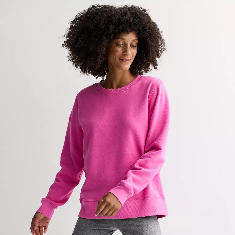 Women's Tek Gear® Ultrasoft Fleece Crewneck Sweatshirt,  Product Image