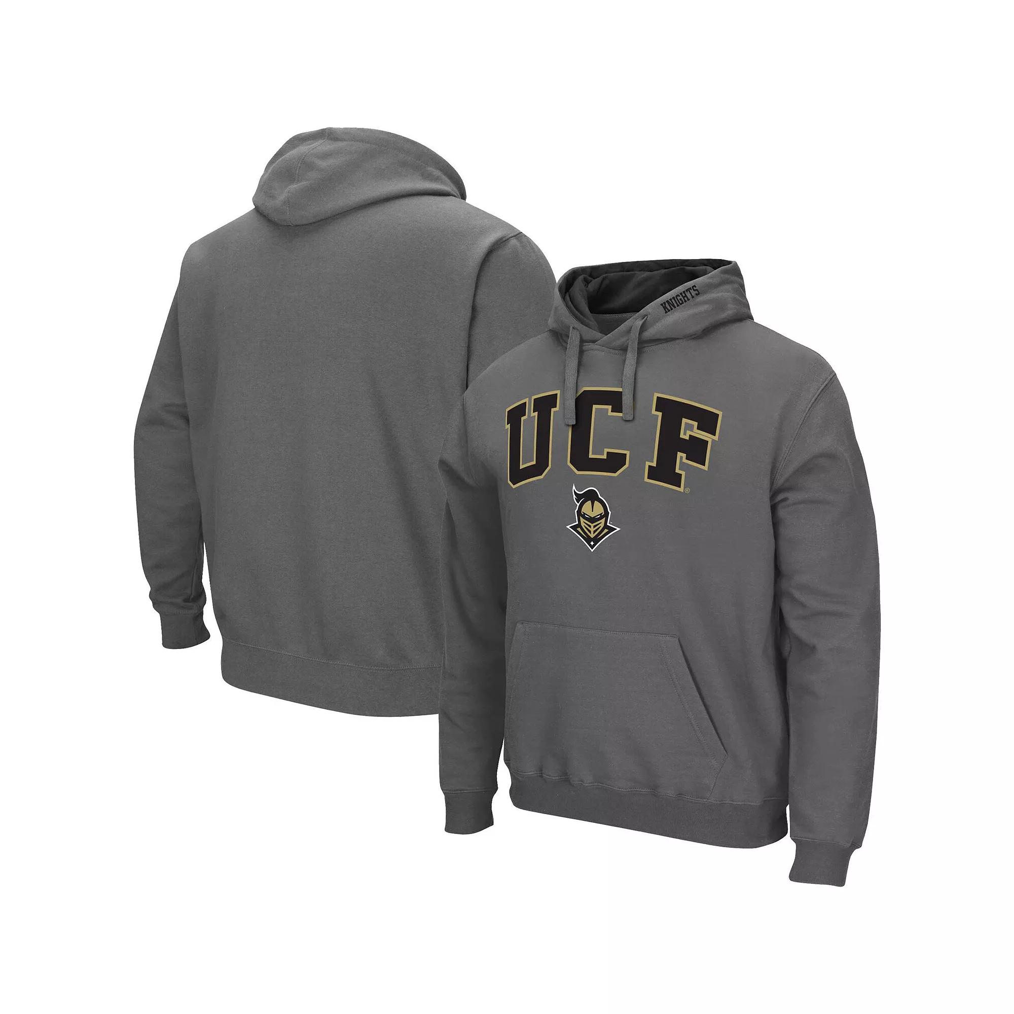 Men's Colosseum Charcoal UCF Knights Arch & Logo 3.0 Pullover Hoodie,  Product Image