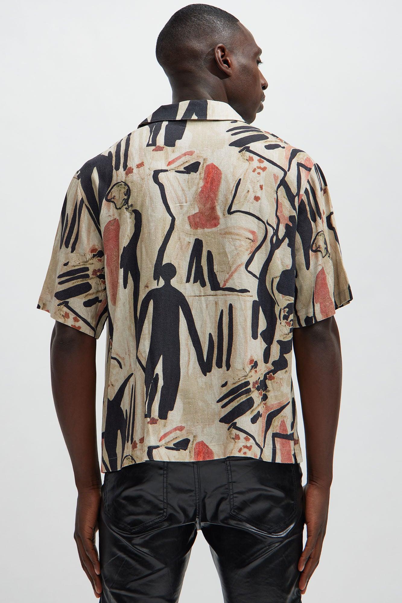 Lascaux Shirt - Tan/Multi Product Image