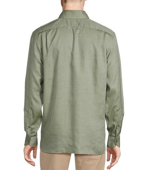 Cremieux Blue Label Solid Long Sleeve Woven Shirt Product Image