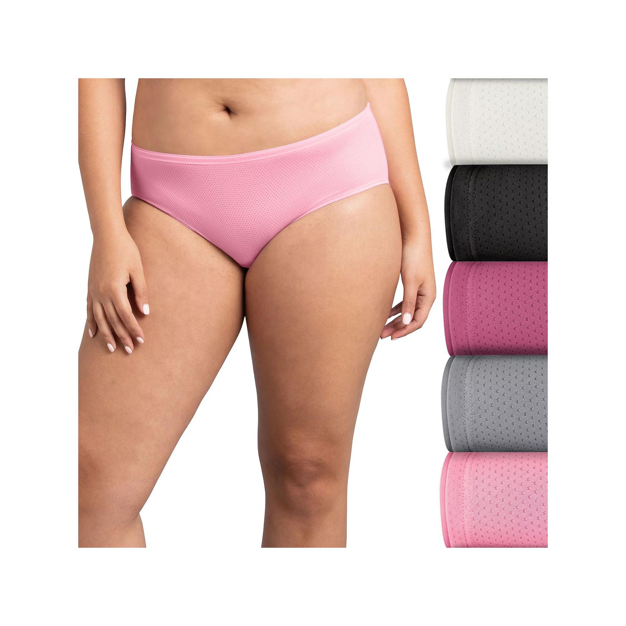 Women's Fruit of the Loom® Signature 5-pack Breathable Micro-Mesh Brief Panty 5DBMLRBK,  Product Image