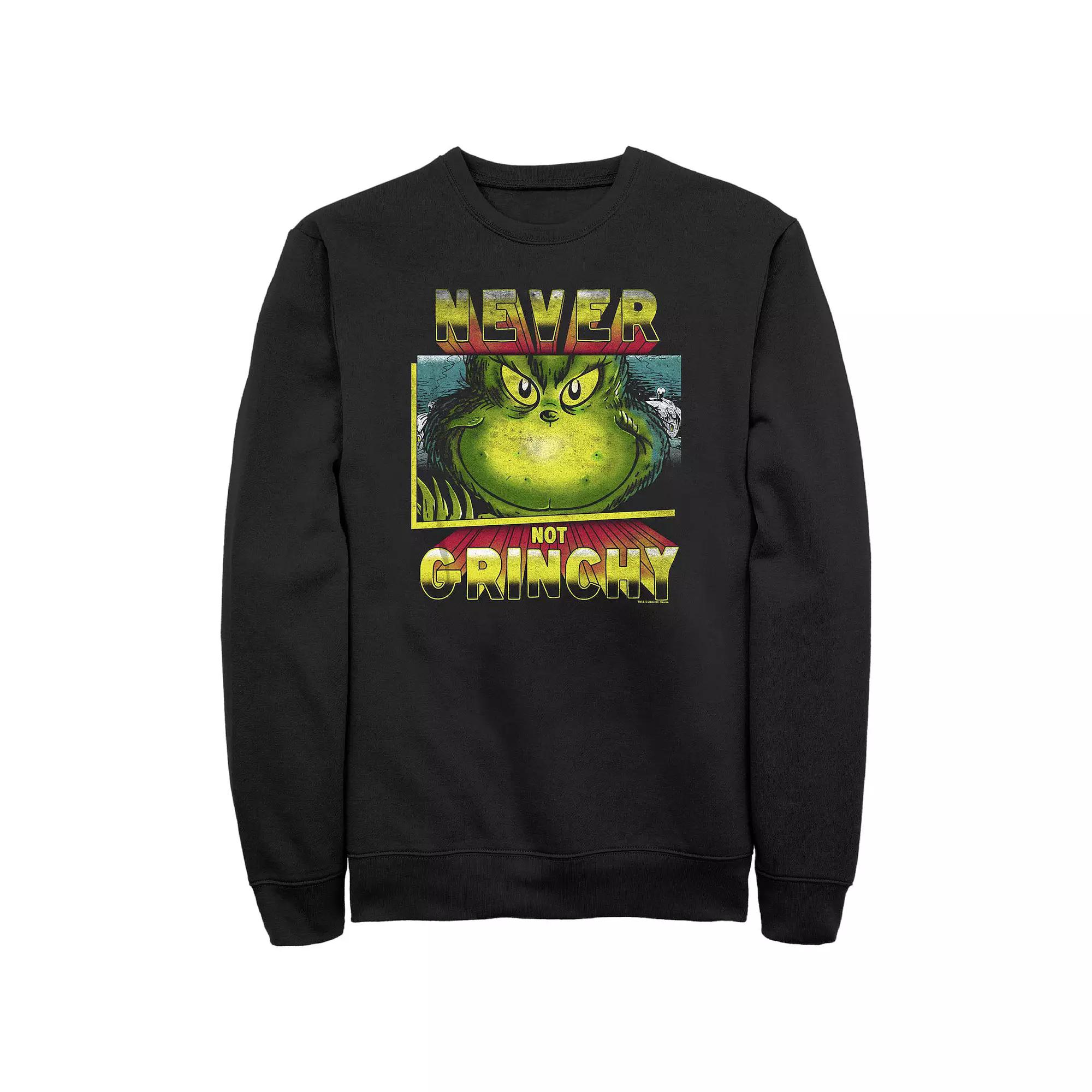 Big & Tall Dr. Seuss Never Not Grinchy Graphic Fleece, Men's,  Product Image